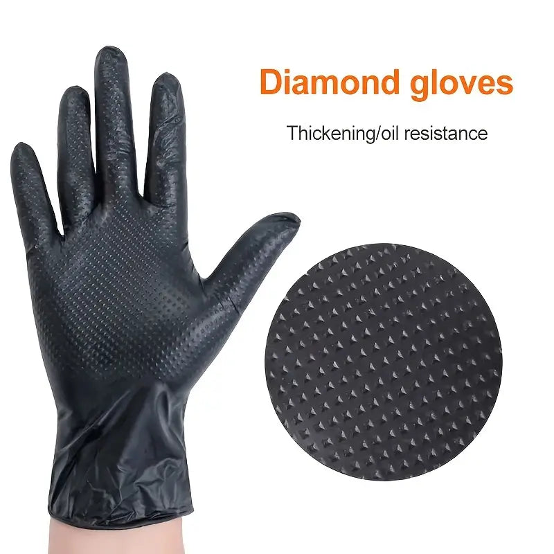 Black Nitrile Gloves