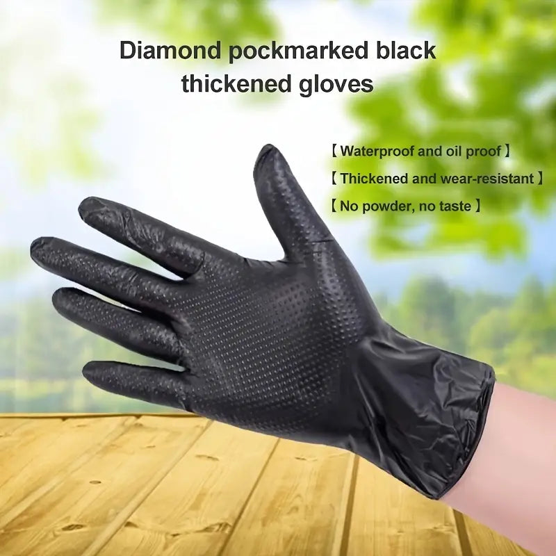 Black Nitrile Gloves