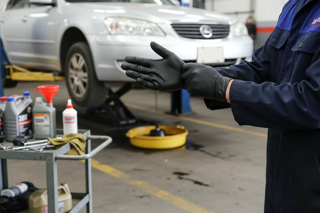 Black Nitrile Gloves